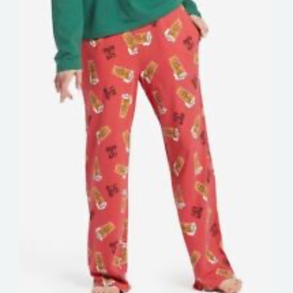 Life is good mens classic sleep peace love hopping pajama pants size XL NWT